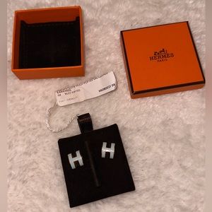 Hermes Gold Lacquered Mini Pop H Earrings